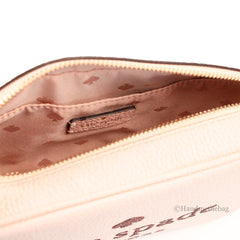 Kate Spade Mini Pink Embossed Leather Glitter Camera Bag